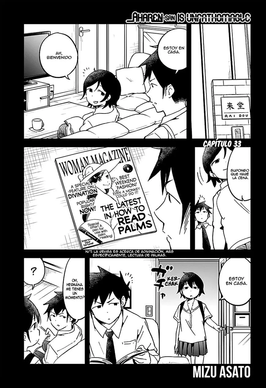 Aharen-san wa Hakarenai Capítulo 33 en Línea - página 1