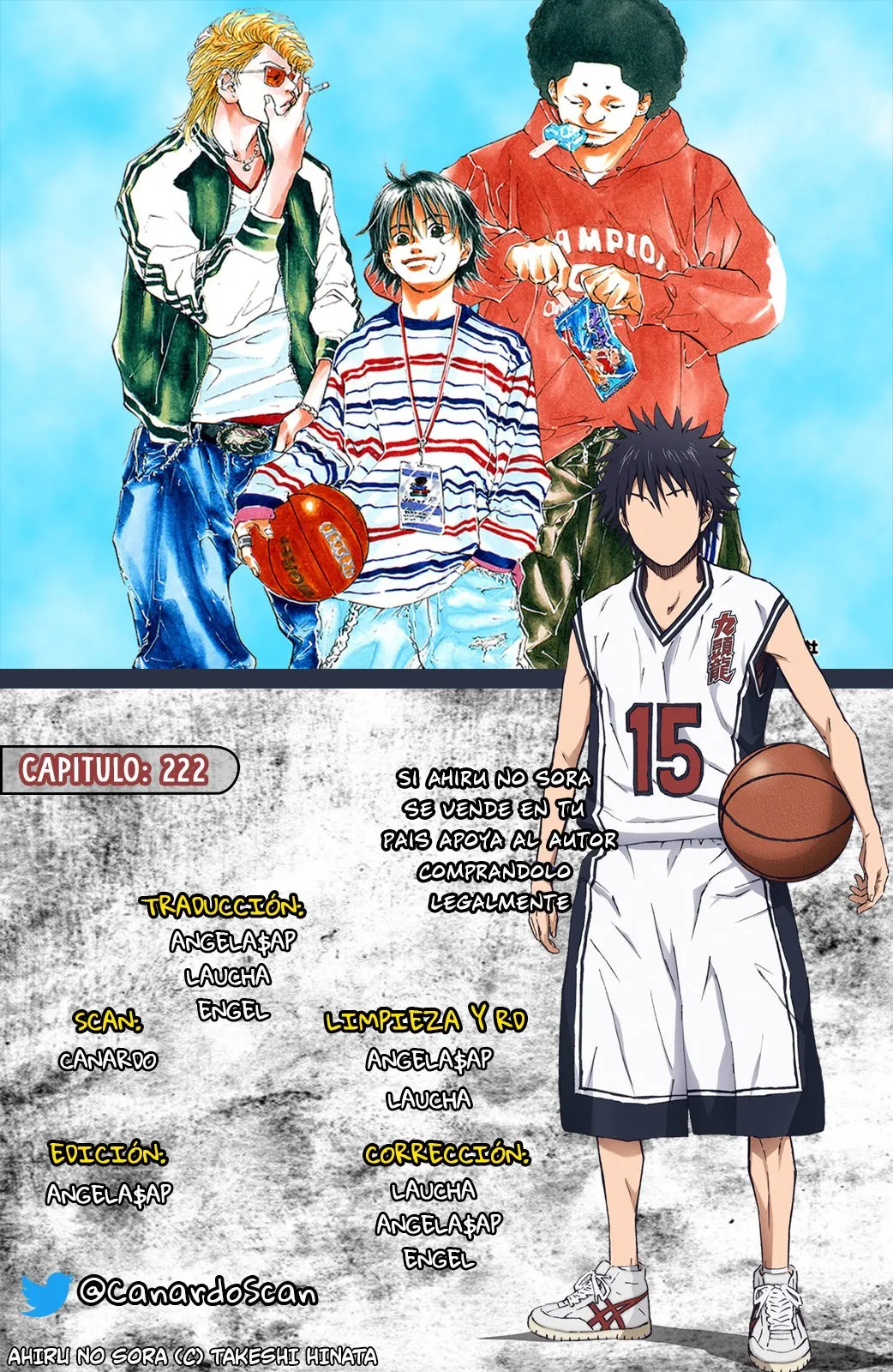 Ahiru no Sora Capítulo 222 en Línea - página 1