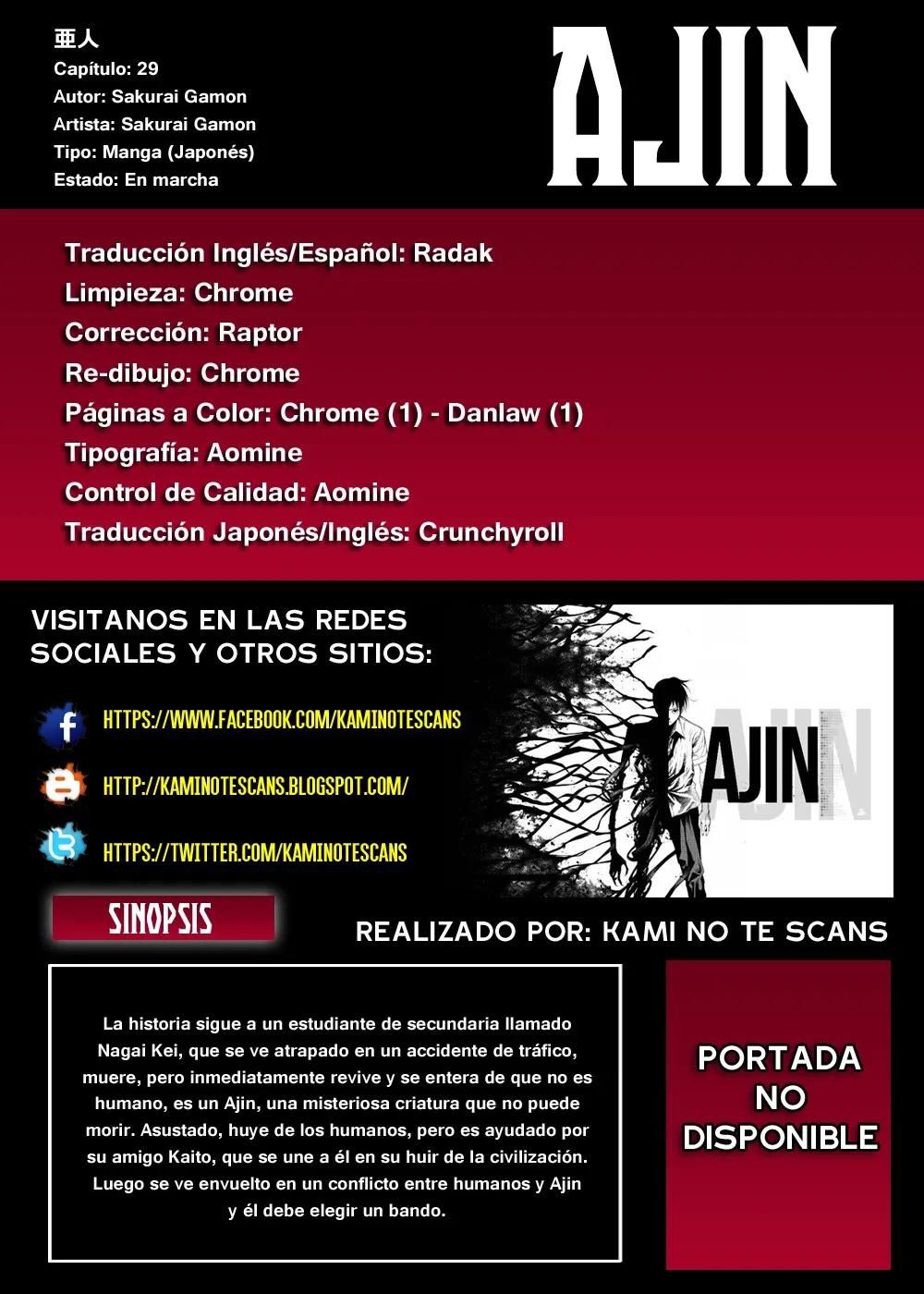 Ajin Capítulo 29 en Línea - página 1