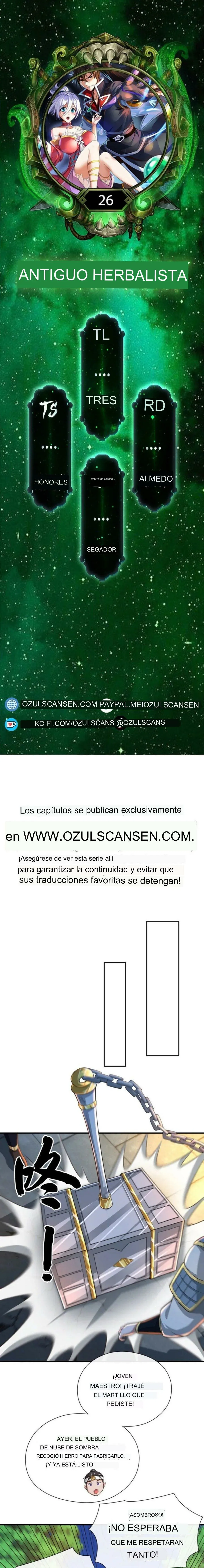 Ancient Herbalist Capítulo 26 en Línea - página 1