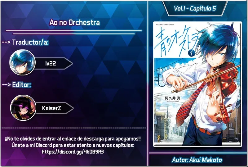 Ao no Orchestra Capítulo 5 en Línea - página 1