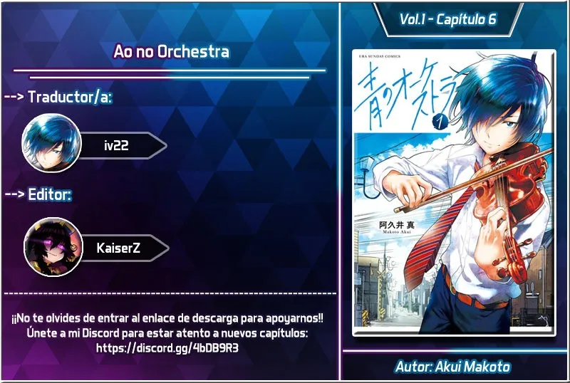 Ao no Orchestra Capítulo 6 en Línea - página 1