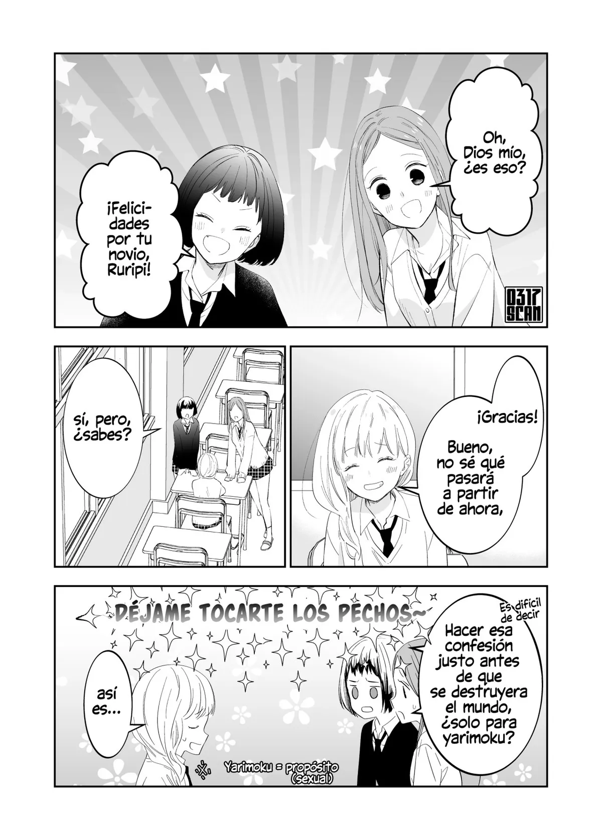 Ashita Sekai ga Horobiru node Kimi no Oppai o Momitai. Capítulo 3 en Línea - página 1