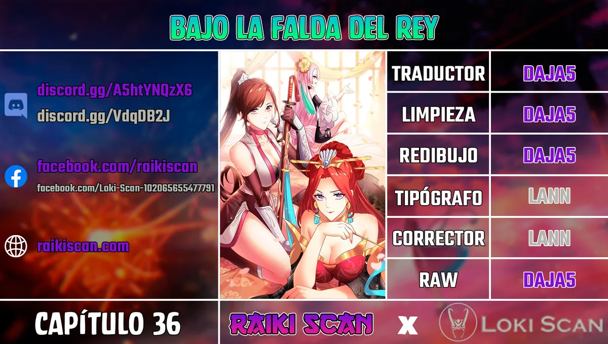 Bajo la Falda del rey Capítulo 36 en Línea - página 1