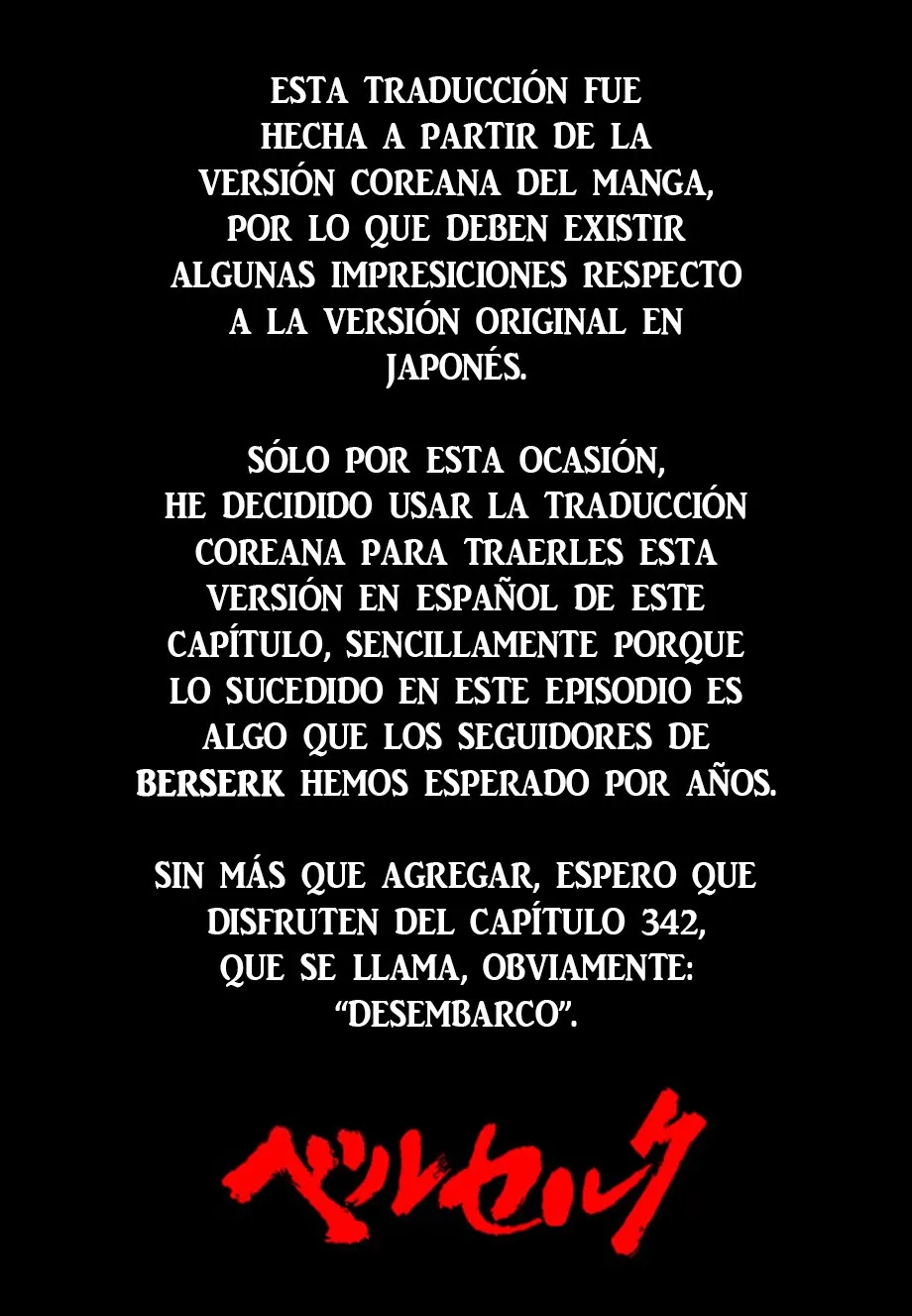 Berserk Capítulo 342 en Línea - página 1