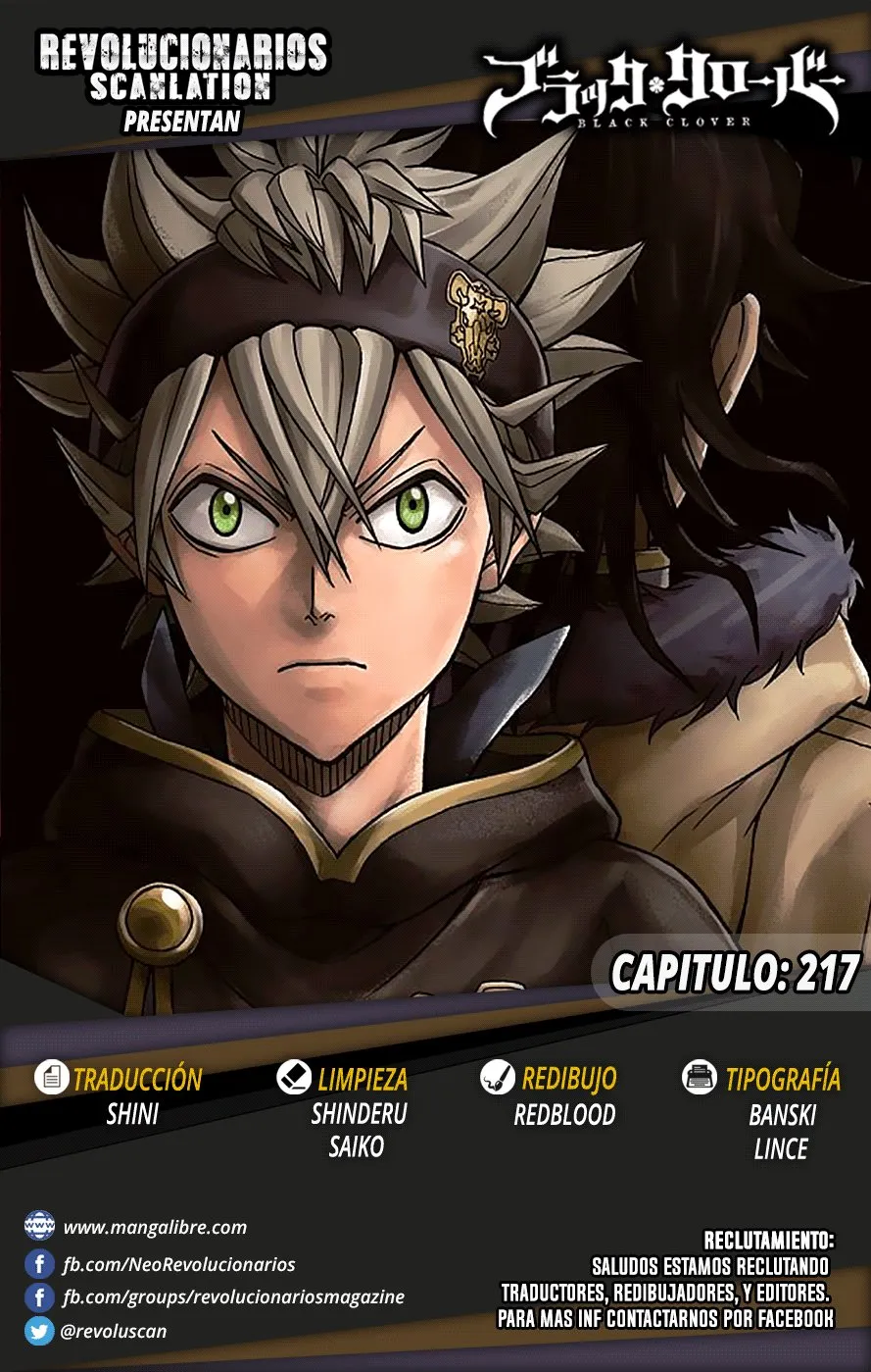 Black Clover Capítulo 217 en Línea - página 1