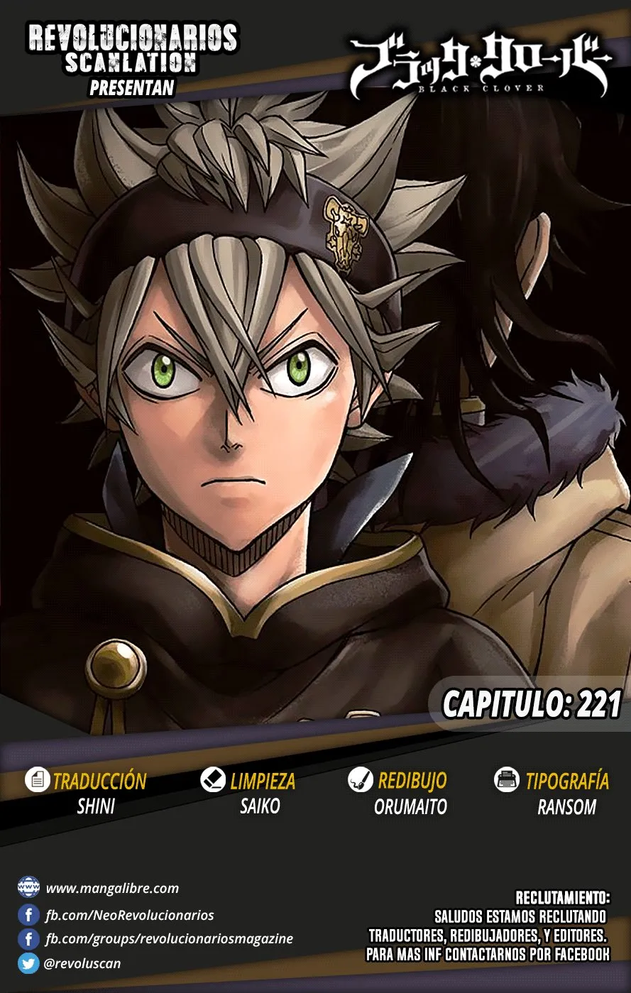 Black Clover Capítulo 221 en Línea - página 1