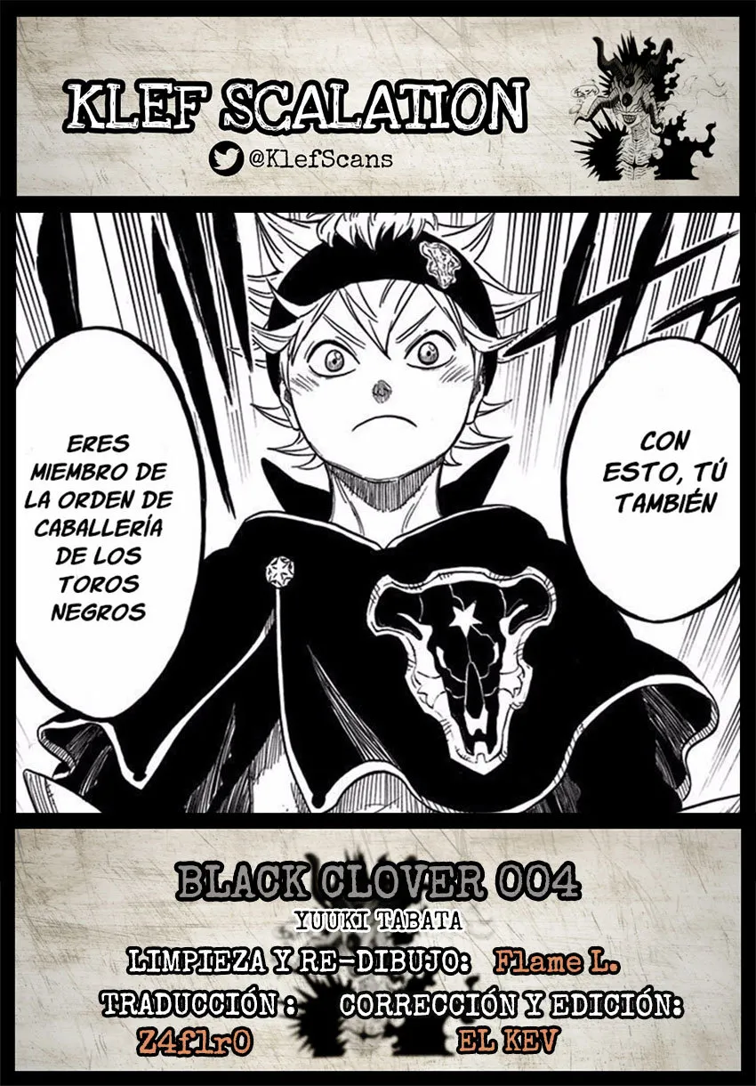 Black Clover Capítulo 4 en Línea - página 1