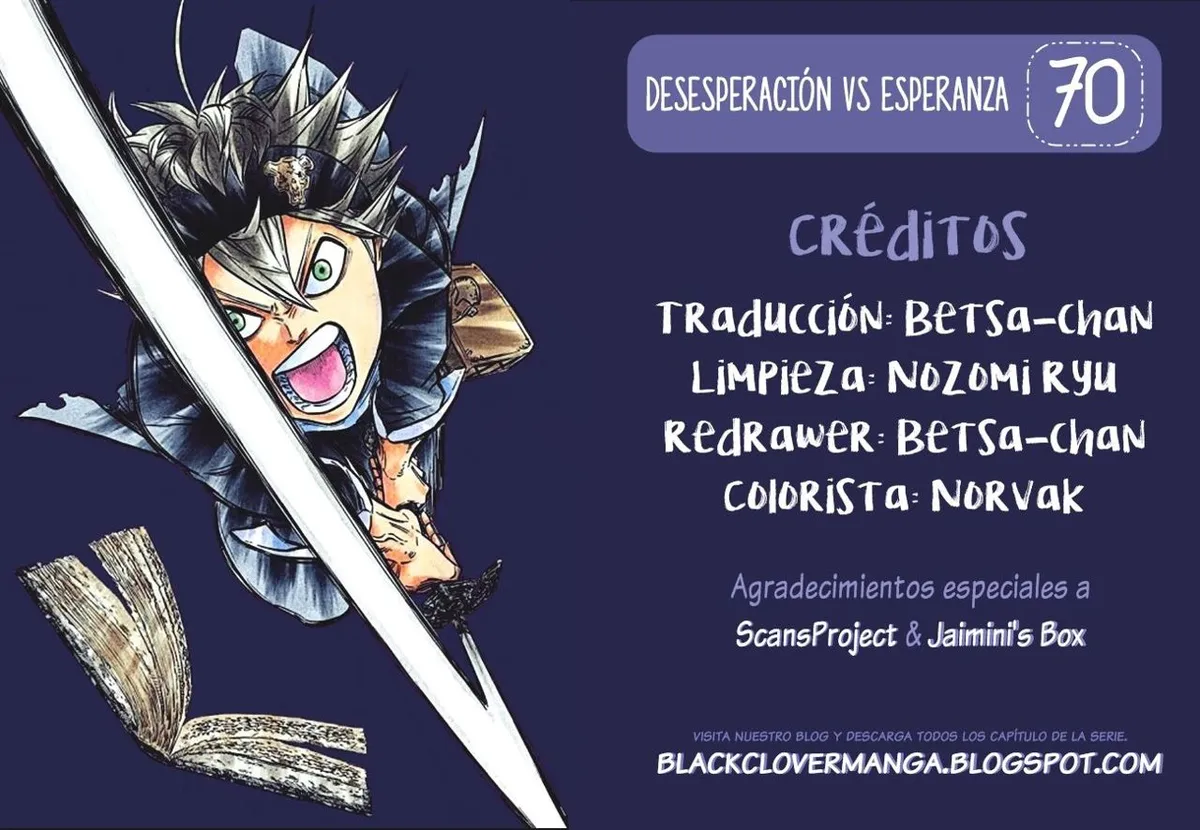 Black Clover Capítulo 70 en Línea - página 1
