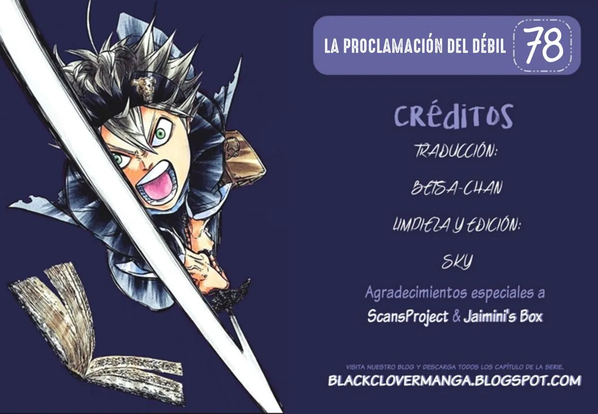 Black Clover Capítulo 78 en Línea - página 1