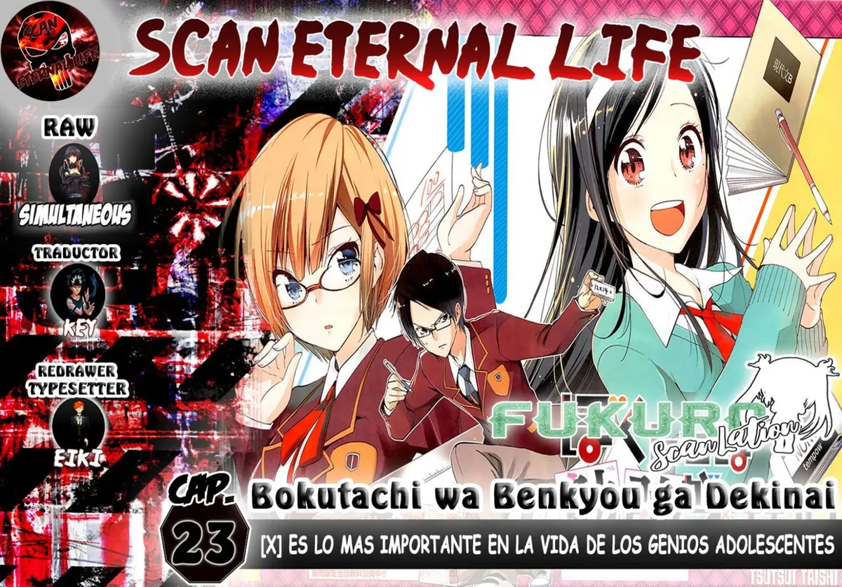 Bokutachi wa Benkyou ga Dekinai Capítulo 23 en Línea - página 1