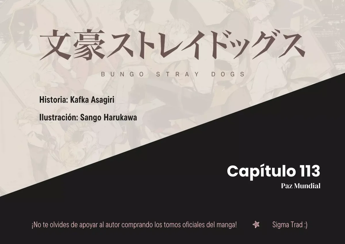 Bungou Stray Dogs Capítulo 113 en Línea - página 1