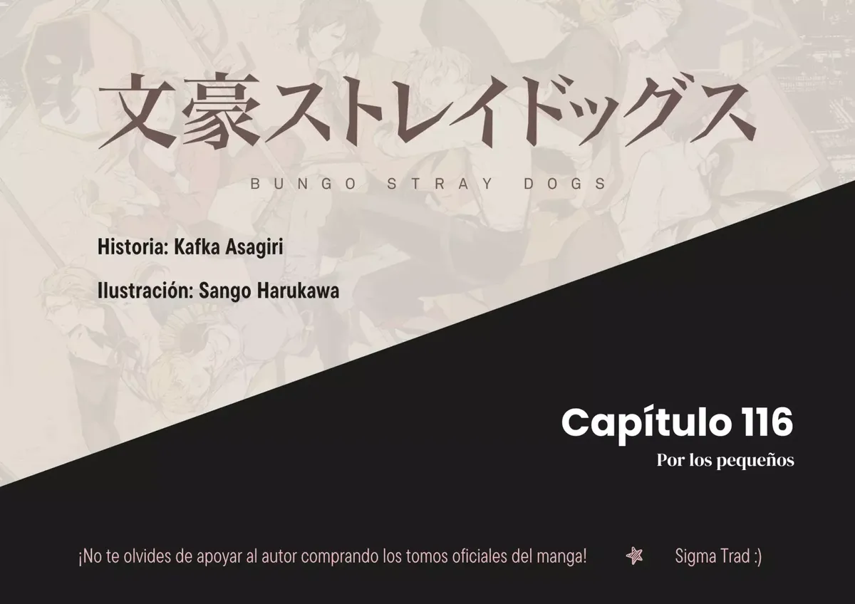 Bungou Stray Dogs Capítulo 116 en Línea - página 1