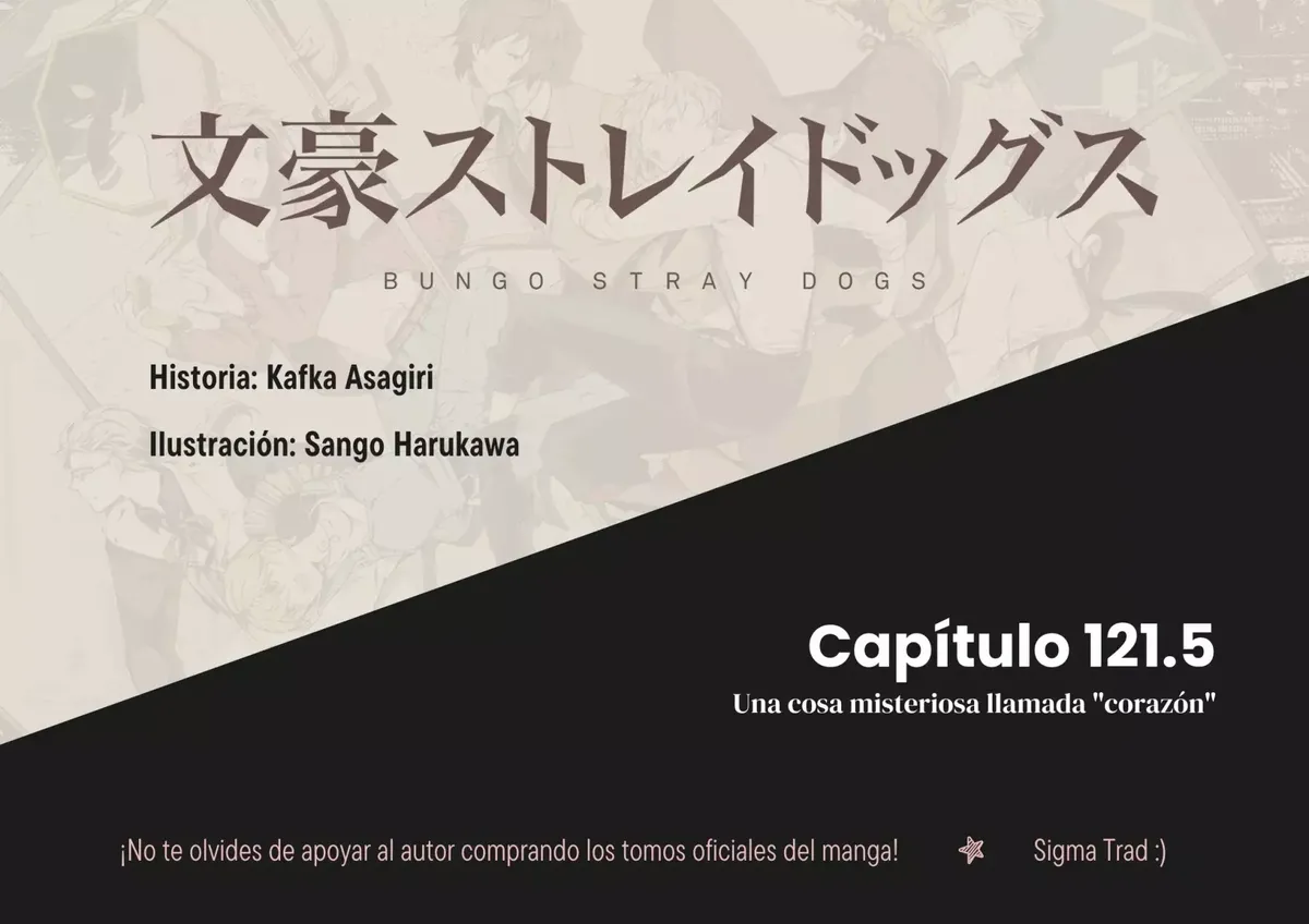 Bungou Stray Dogs Capítulo 121.5 en Línea - página 1