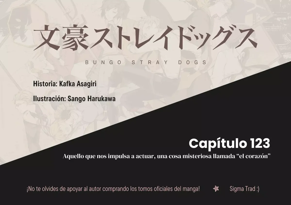 Bungou Stray Dogs Capítulo 123 en Línea - página 1
