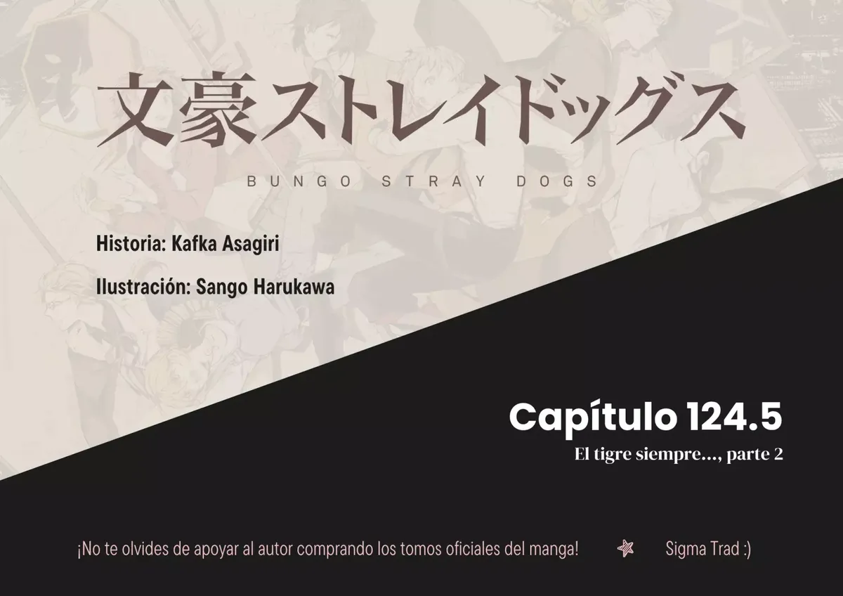 Bungou Stray Dogs Capítulo 124.5 en Línea - página 1