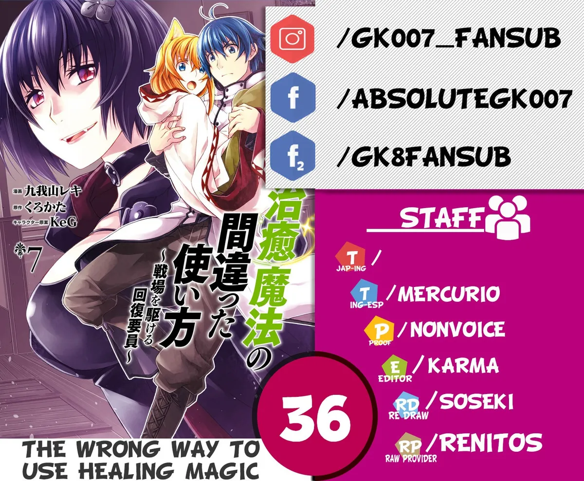 Chiyu Mahou no Machigatta Tsukaikata - Senjou o Kakeru Kaifuku Youin Capítulo 36 en Línea - página 1