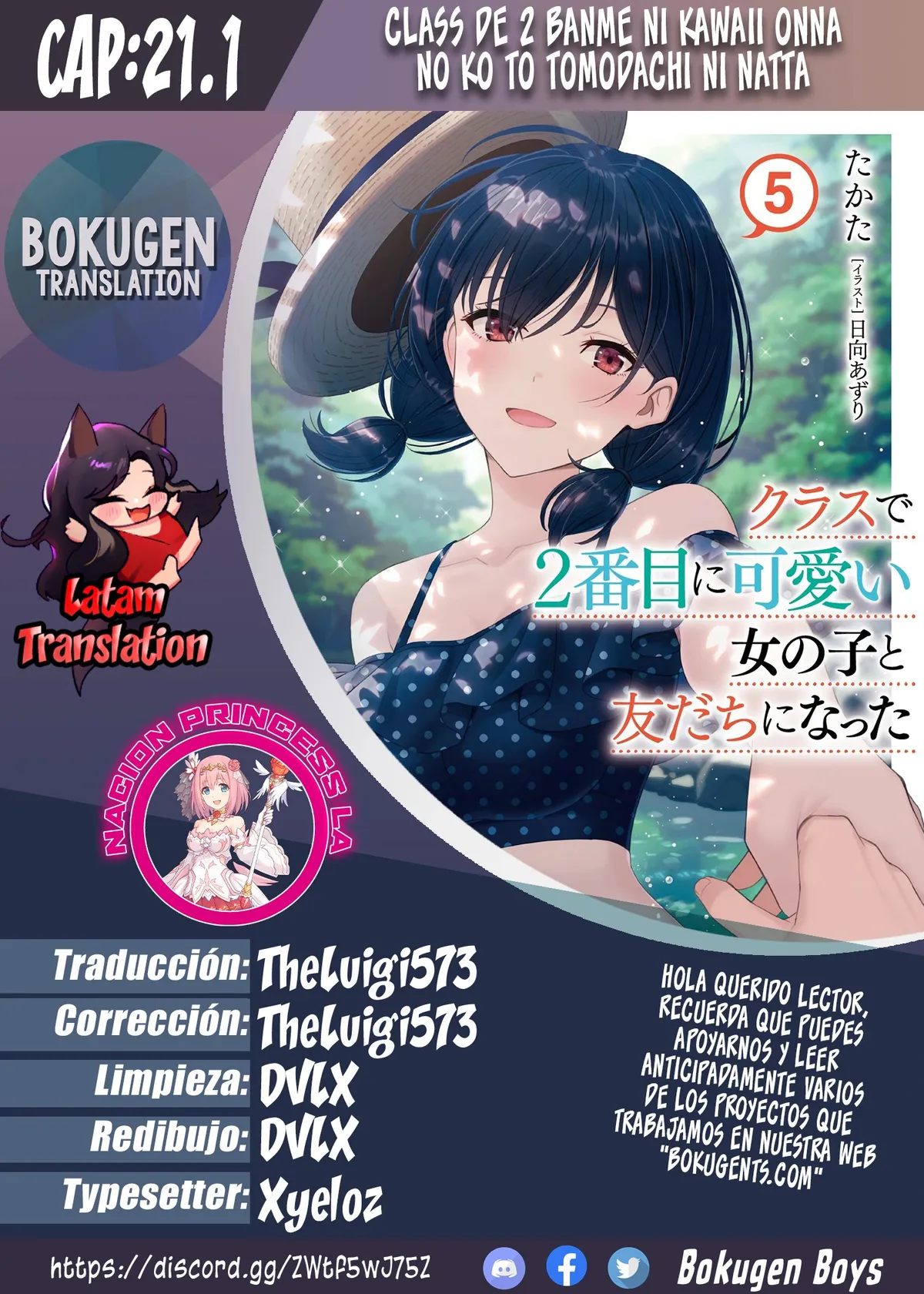 Class de 2 Banme ni Kawaii Onna no Ko to Tomodachi ni Natta Capítulo 21.1 en Línea - página 1