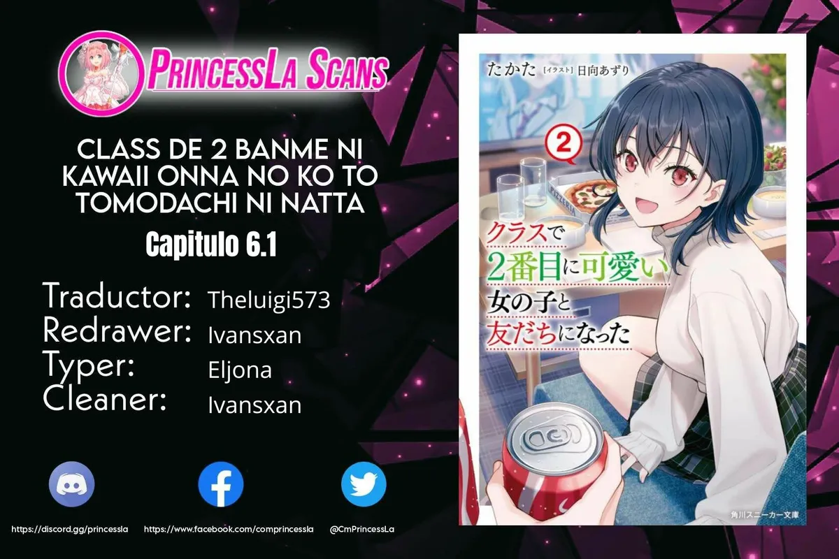 Class de 2 Banme ni Kawaii Onna no Ko to Tomodachi ni Natta Capítulo 6.1 en Línea - página 1