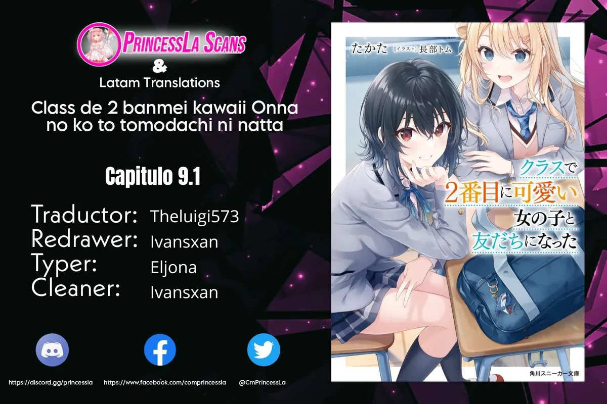 Class de 2 Banme ni Kawaii Onna no Ko to Tomodachi ni Natta Capítulo 9.1 en Línea - página 1
