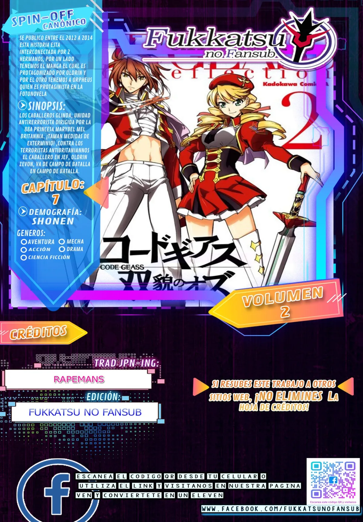 Code Geass: Oz the Reflection Capítulo 7 en Línea - página 1