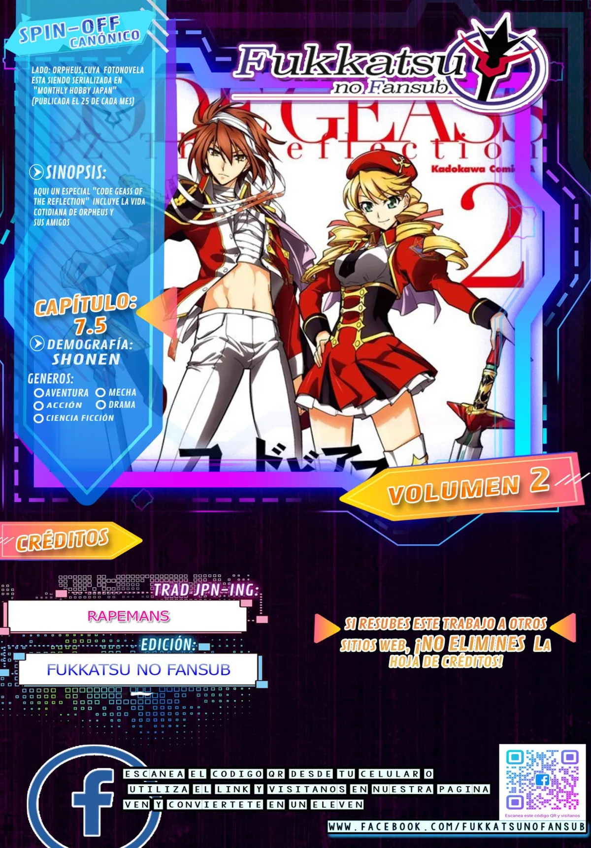 Code Geass: Oz the Reflection Capítulo 7.5 en Línea - página 1