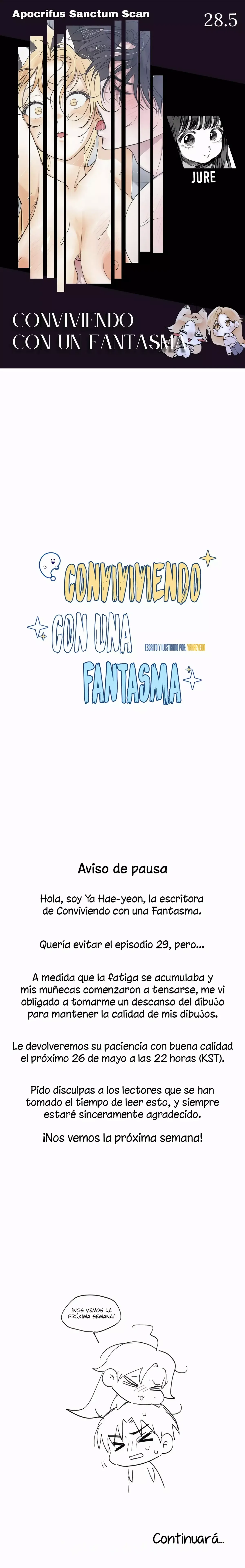 Conviviendo con una fantasma Capítulo 28.5 en Línea - página 1