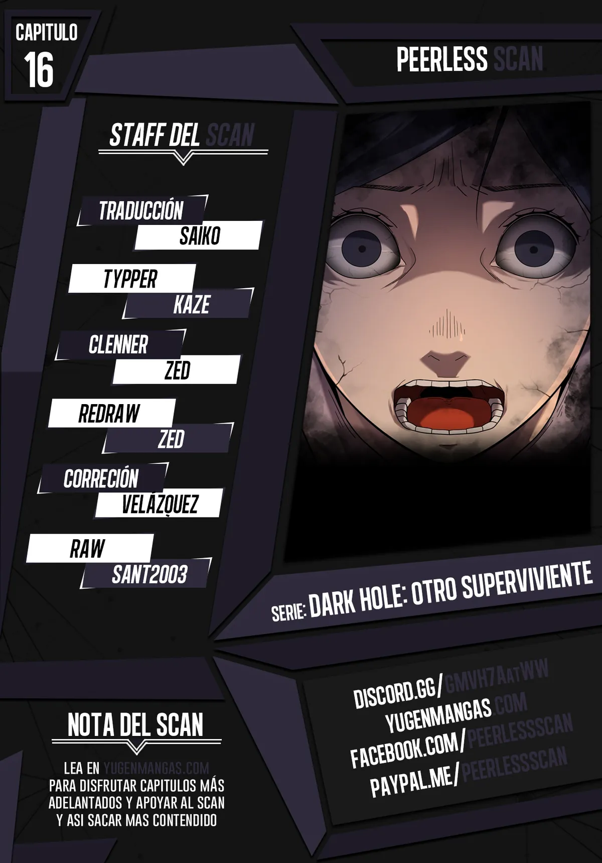 Dark Hole: Otro Superviviente Capítulo 16 en Línea - página 1