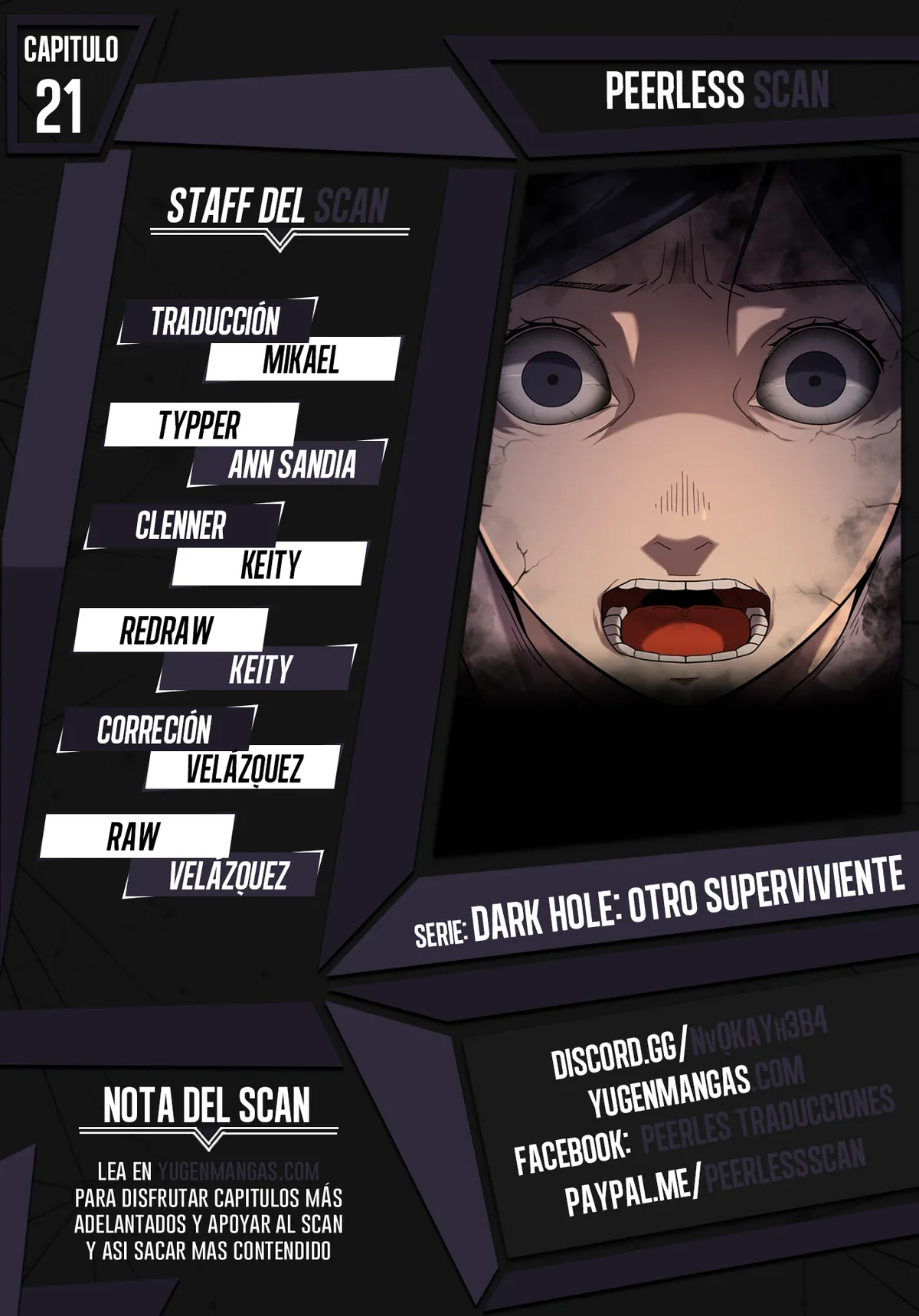 Dark Hole: Otro Superviviente Capítulo 21 en Línea - página 1