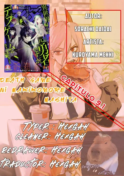 Death Game Ni Makikomore Mashita, Isekai Gaeri No Moto Yusha Desuga Capítulo 9.1 en Línea - página 1