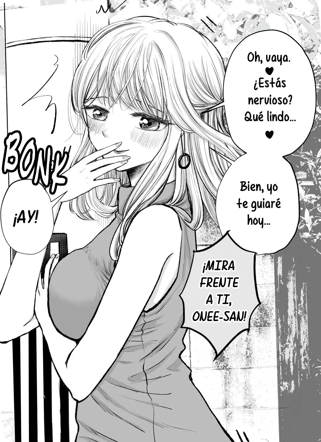 Descubriendo la verdadera personalidad de Onee-san en la primera cita Capítulo 1 en Línea - página 1