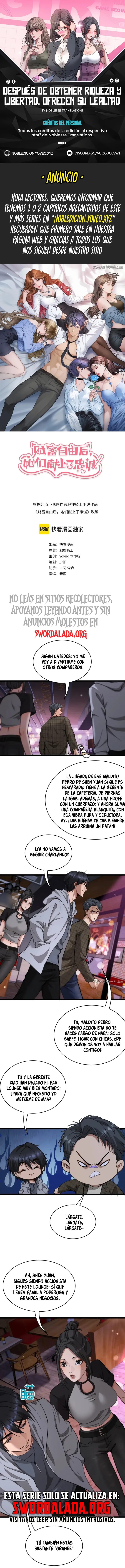 Después de Obtener Riqueza y Libertad, Ofrecen su Lealtad Capítulo 61 en Línea - página 1