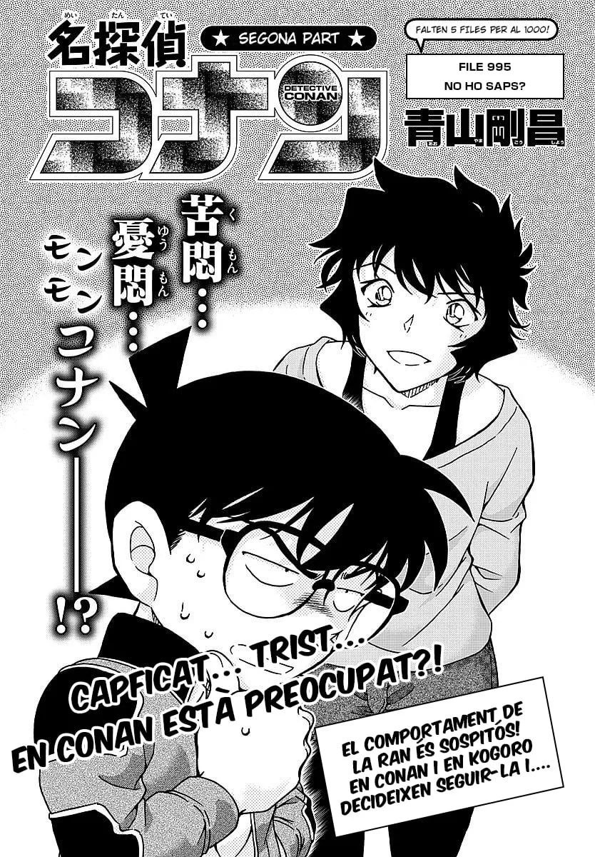 Detective Conan (Català) Capítulo 995 en Línea - página 1