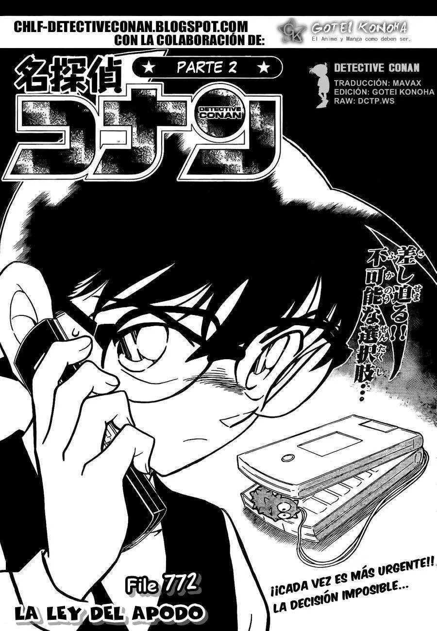 Detective Conan Capítulo 772 en Línea - página 1