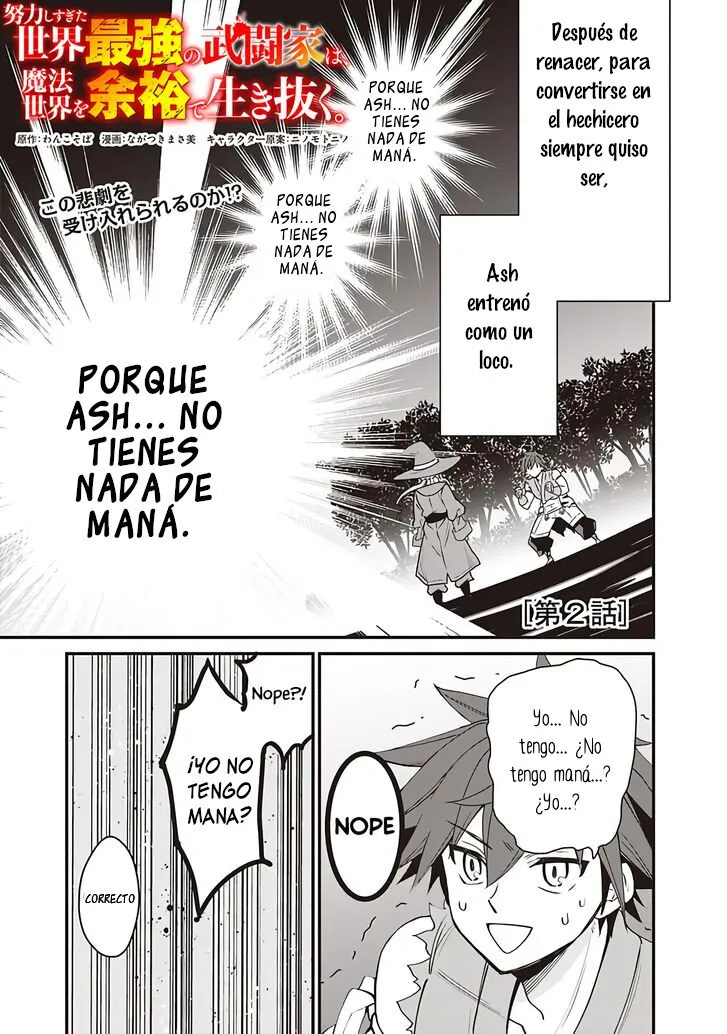 Doryoku Shisugita Sekai Saikyou no Butouka ha, Mahou Sekai wo Yoyuu de Ikinuku. Capítulo 2 en Línea - página 1
