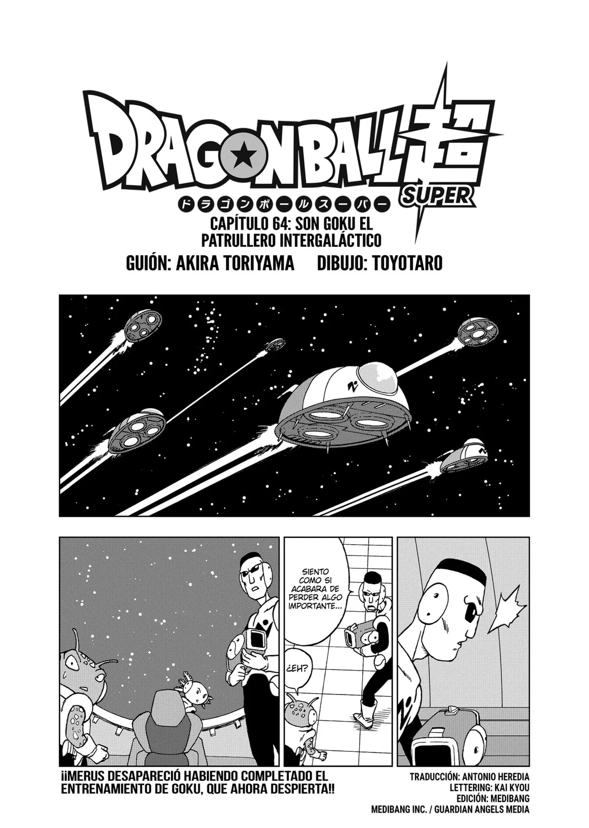 Dragon Ball Super Capítulo 64 en Línea - página 1