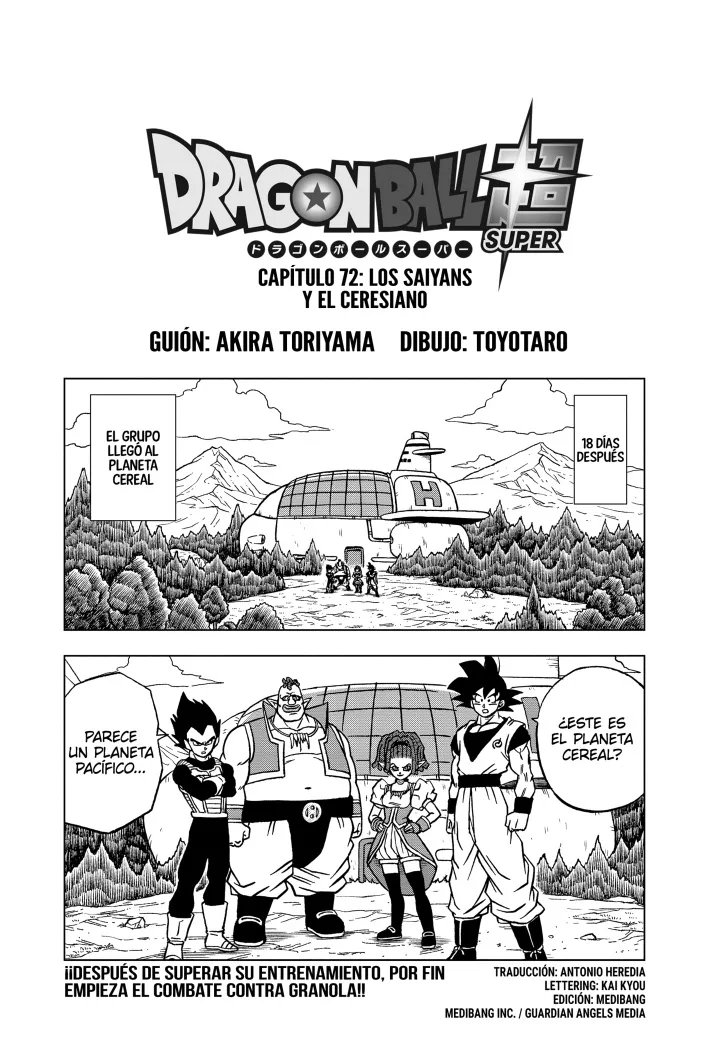 Dragon Ball Super Capítulo 72 en Línea - página 1