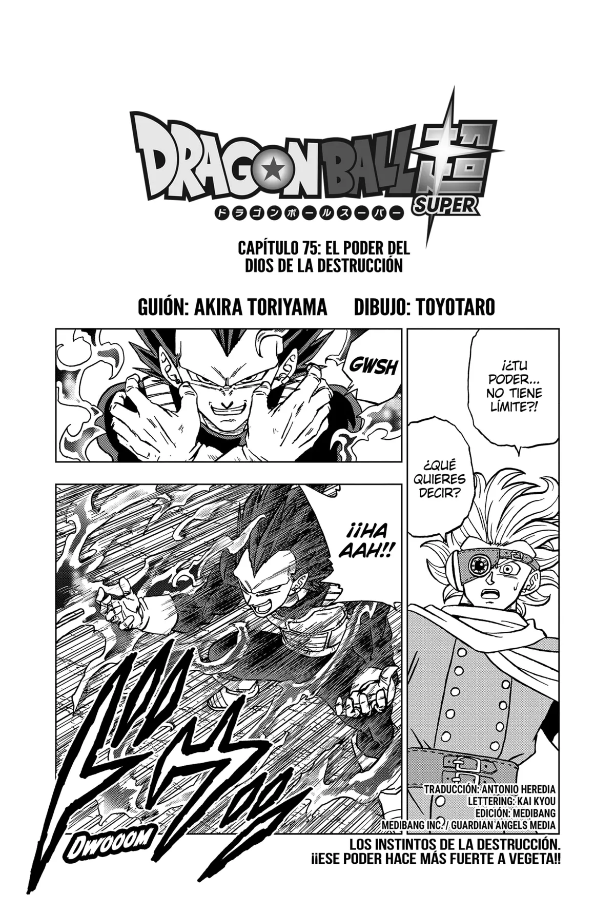 Dragon Ball Super Capítulo 75 en Línea - página 1