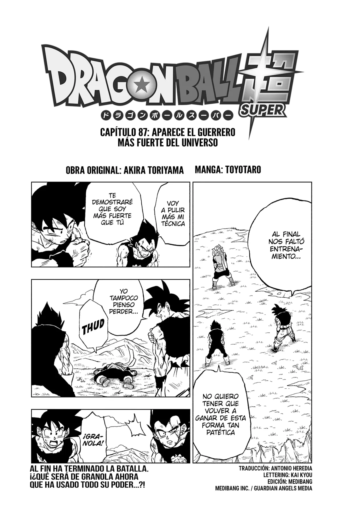 Dragon Ball Super Capítulo 87 en Línea - página 1