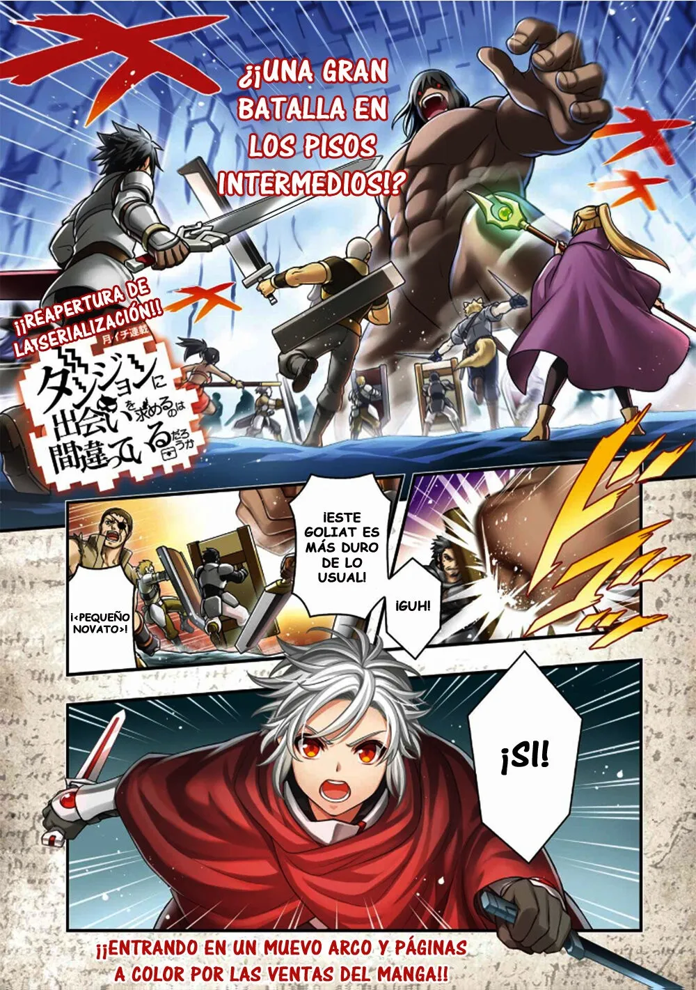 Dungeon ni Deai wo Motomeru no wa Machigatteiru Darou ka II Capítulo 32 en Línea - página 1