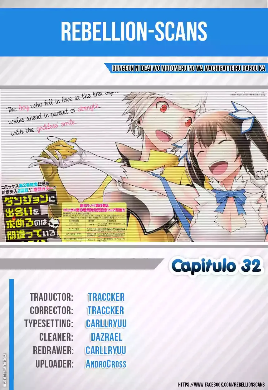 Dungeon ni Deai wo Motomeru no wa Machigatteiru Darou ka Capítulo 32 en Línea - página 1