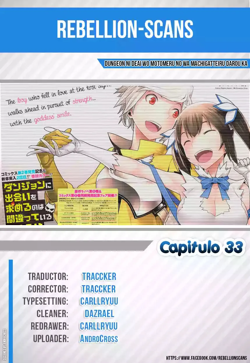Dungeon ni Deai wo Motomeru no wa Machigatteiru Darou ka Capítulo 33 en Línea - página 1