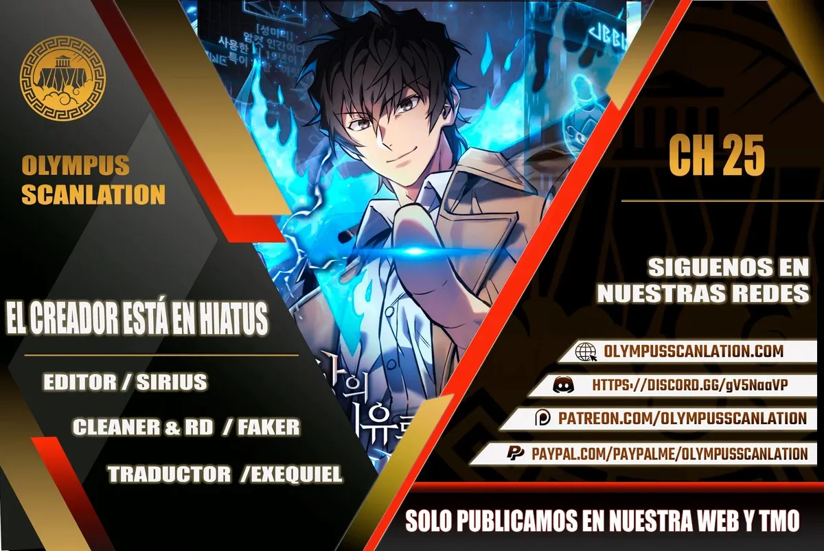 El creador está en hiatus Capítulo 25 en Línea - página 1