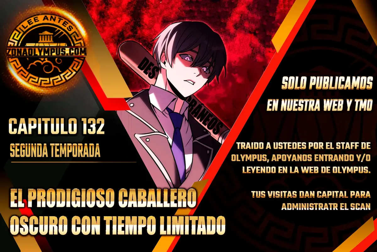 El prodigioso caballero oscuro con tiempo limitado Capítulo 132 en Línea - página 1