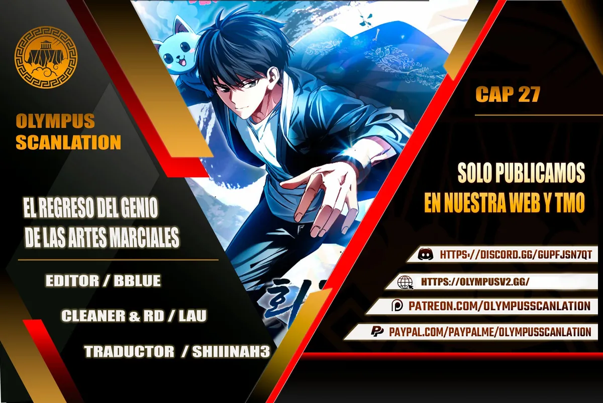 EL REGRESO DEL GENIO DE LAS ARTES MARCIALES Capítulo 27 en Línea - página 1