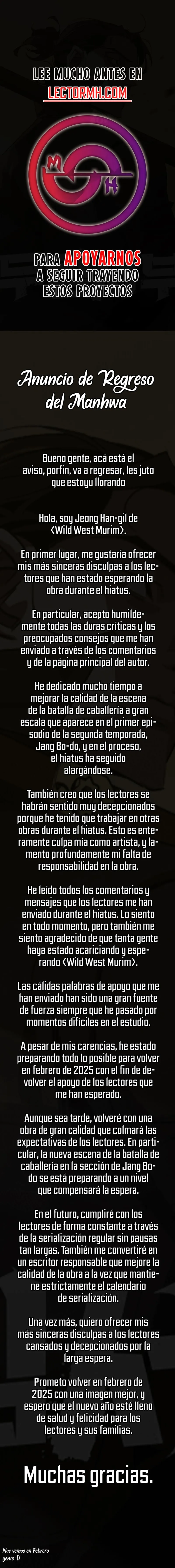 El salvaje oeste marcial Capítulo 62.5 en Línea - página 1