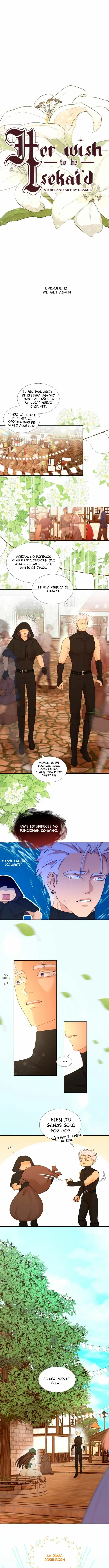 Ella deseó ser Sekai Capítulo 13 en Línea - página 1