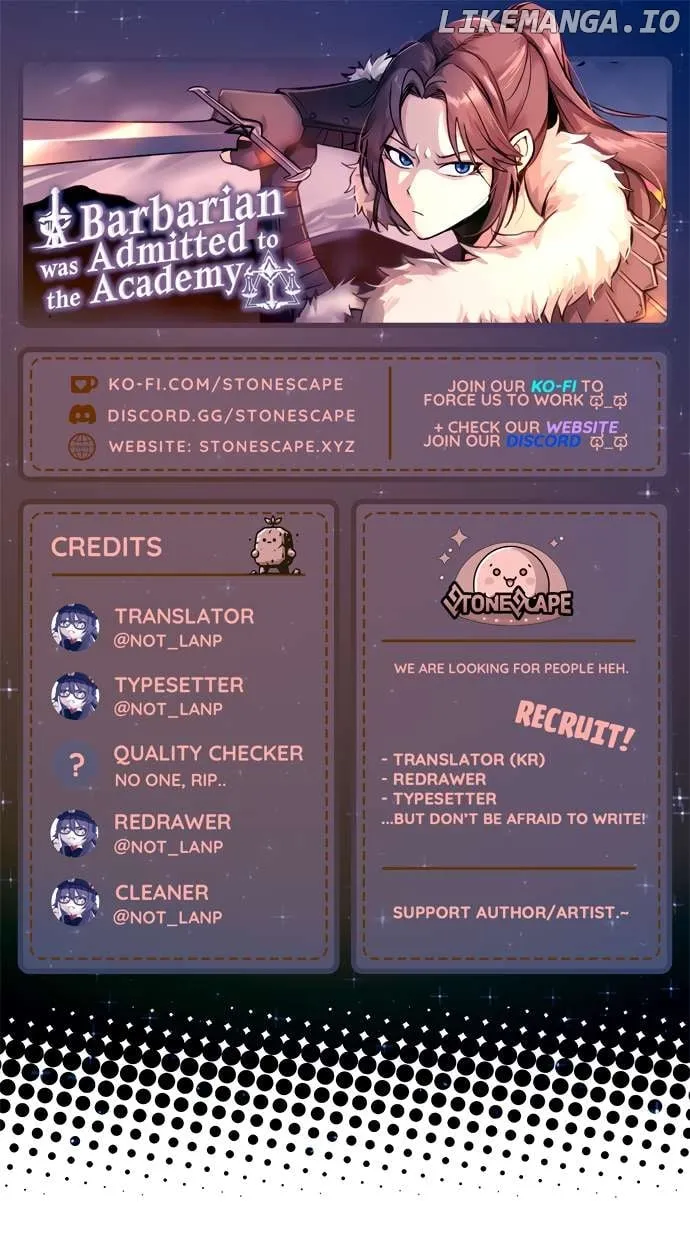 A Barbarian Was Admitted to the Academy Chapter 12 Online - página 1