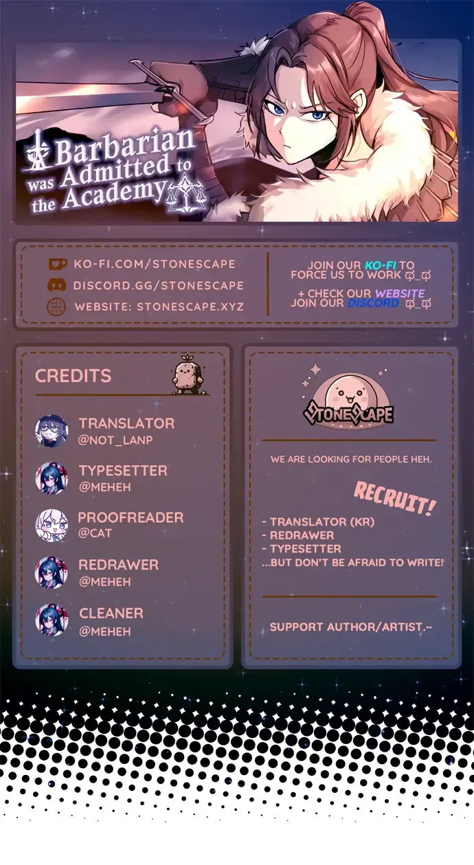 A Barbarian Was Admitted to the Academy Chapter 43 Online - página 1