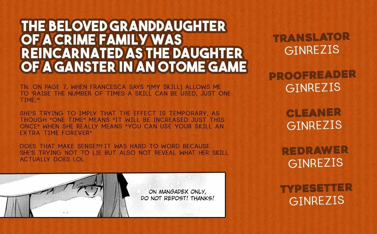 Akutou Ikka no Mana Musume, Tensei Saki mo Otome Game no Gokudou Reijou deshita: Saijoukyuu Rank no Akuyaku-sama, Sono Dekiai wa Fuyou desu! Chapter 13 Online - página 21